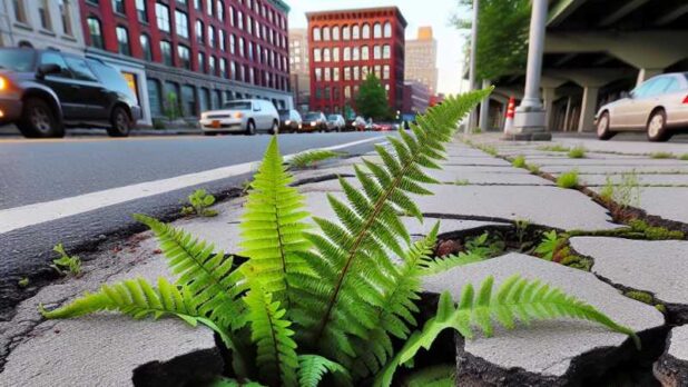 Ferns Thriving in Unexpected Places: A Citizen Scientist Uncovers Urban Preferences for Some Fern Species, Concept art for illustrative purpose, tags: gedeihen der wie vorlieben für - Monok